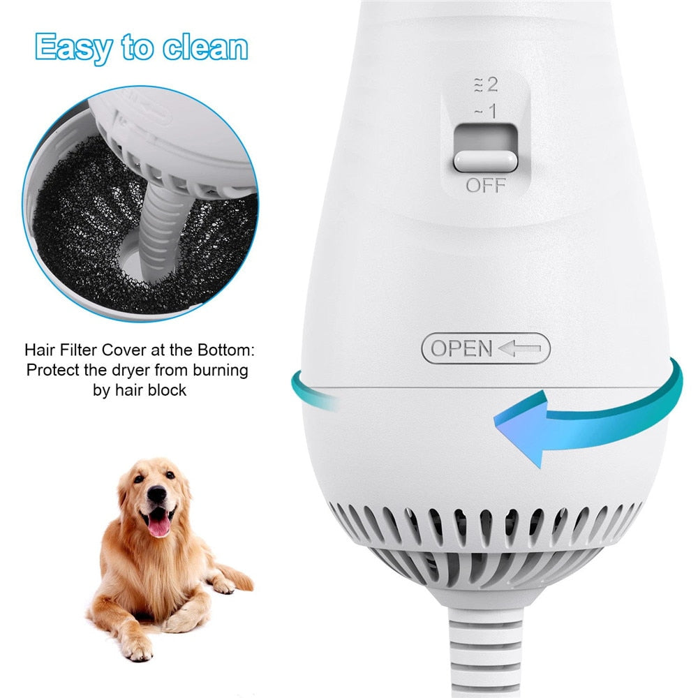 2 In 1 Dog Hair Brush Dryer